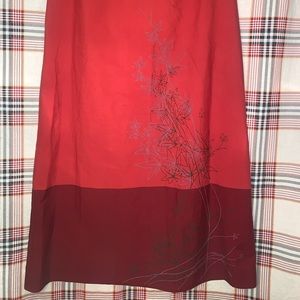 Ann Taylor LOFT Two Tone Flower Skirt